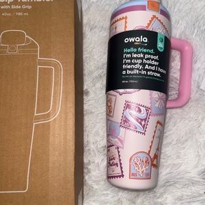 Owala sending love 40 oz free sip tumbler  with Handle
